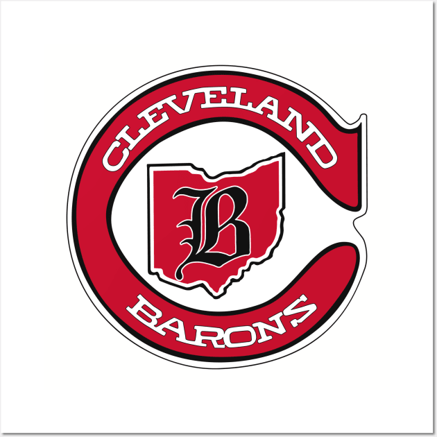 DEFUNCT - Cleveland Barons Hockey Wall Art by LocalZonly